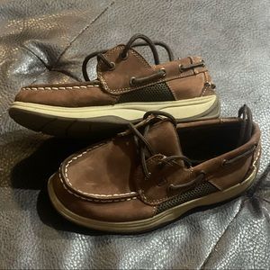 Boys brown Sperry